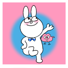 Rabbit and Marimo of sticker