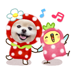 Pomeranian Hime Sticker 2020 Spring