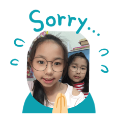 姐妹的奇怪表情