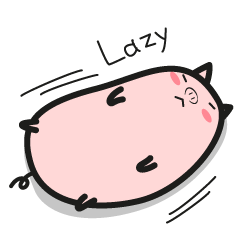 DararinBoo -lazy pig - English version