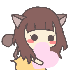 catgirl with kanji