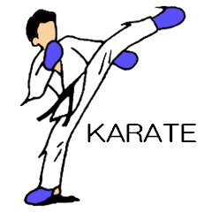 Karate message sticker