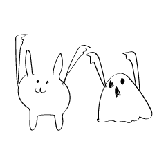 Ghost and rabbit