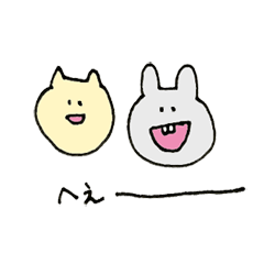 We are cat and rabbit!