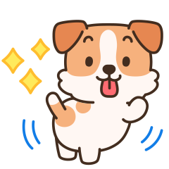 สติ๊กเกอร์ไลน์ Cheerful and cute Jack Russell Terrier