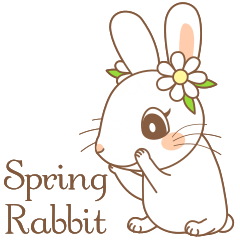 in the forest stickers*Spring Rabbico