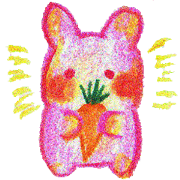 Pink Rabbit and Blue Rabbit Pink Rabbit and Blue Rabbit