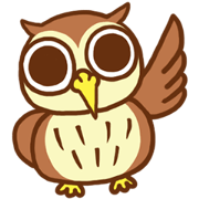 Owl having round eyes Owl having round eyes