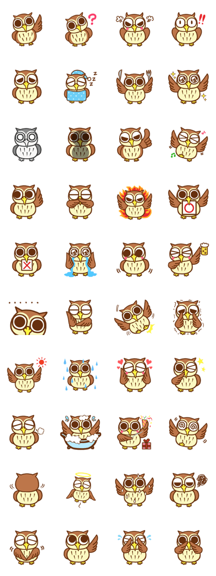 Owl having round eyes Owl having round eyes