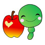 Apples and Caterpillar kun Apples and Caterpillar kun