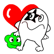 White guy and green little bitty of 2 White guy and green little bitty of 2