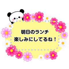 パンダのパンちゃん【メッセージスタンプ】