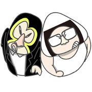 black sesame & Onigiri & strange friends