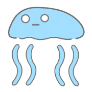 in the sea jellyfish sticker