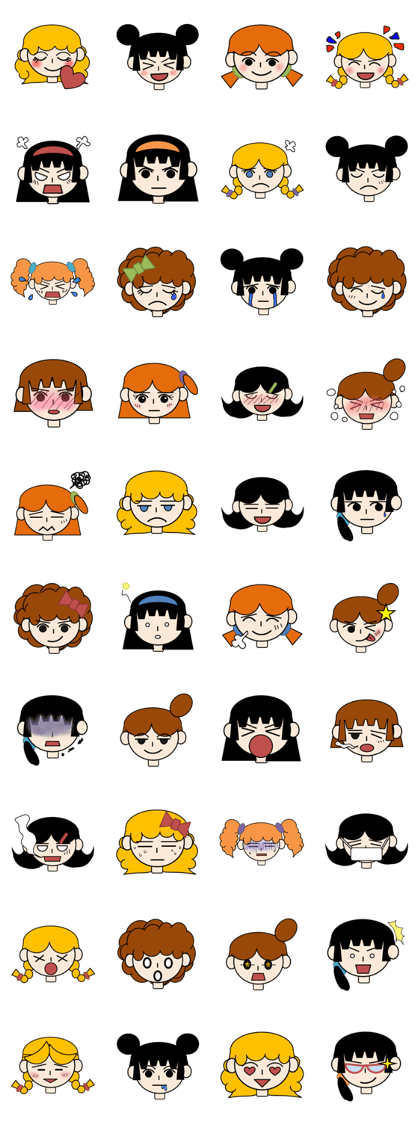 Girls, Face, Emotion