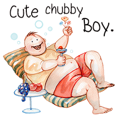 Cute Chubby Boy.