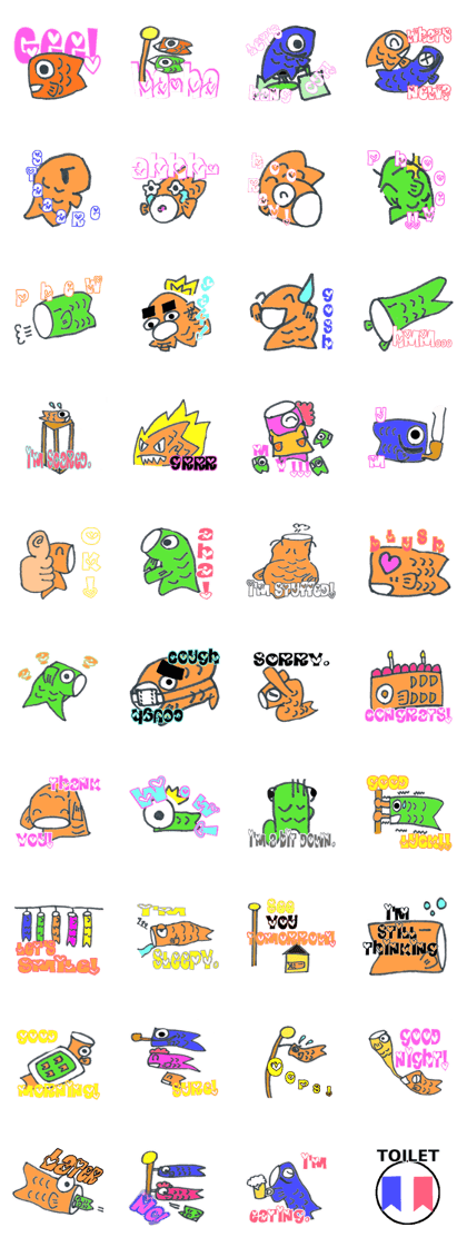 Carp-chan will have daily conversation Carp-chan will have daily conversation