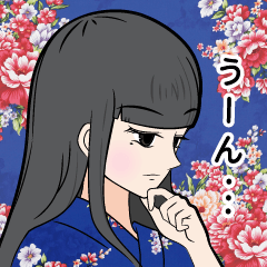台湾花柄乙女藍牡丹
