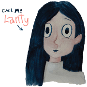 Lanty with her teddy