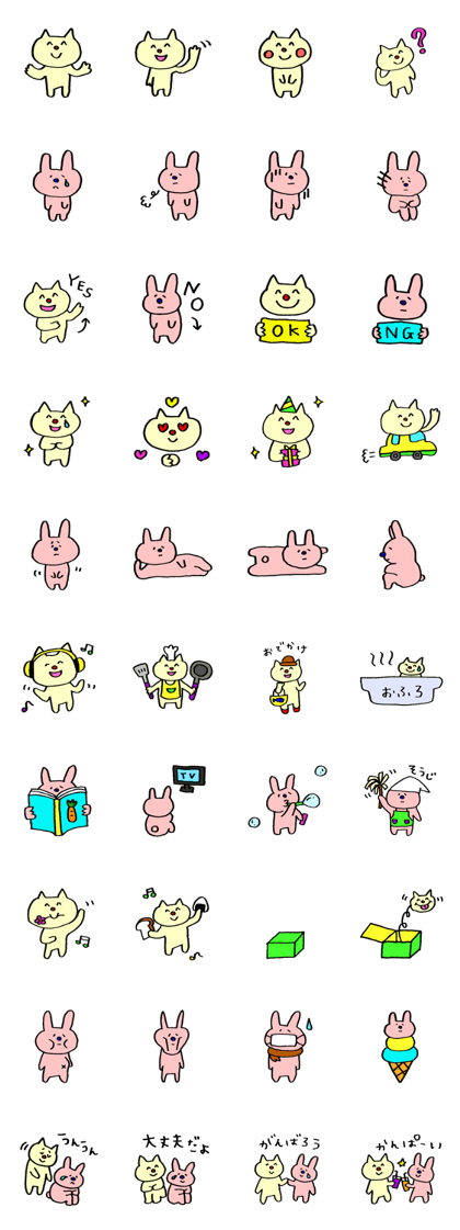 Positive cat and negative rabbit