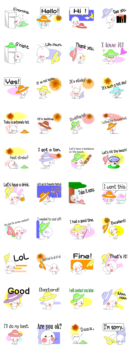 It's so hot today. It's so hot today.