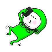 His name is Green NINJA. His name is Green NINJA.