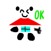 Panda of a house and the building