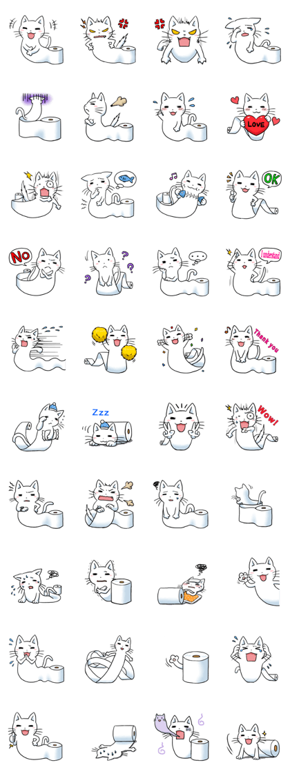 Cute cat toilet paper. Cute cat toilet paper.