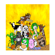 animal costumes Sticker animal costumes Sticker