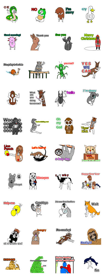 animal costumes Sticker animal costumes Sticker