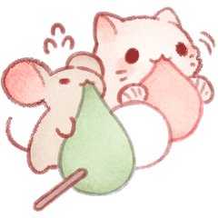 Cat and mouse good friend (Japanese)