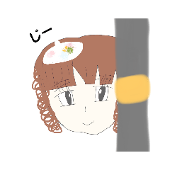 みずきちゃんの少し怖いスタンプ☆