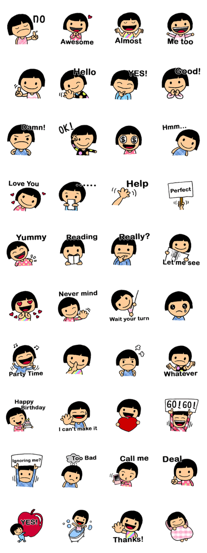 Cute QQ girl(English)