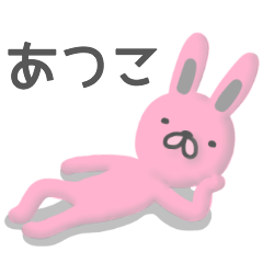rabbit sticker atsuko YDK