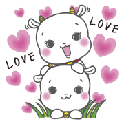 White goat LOVE * LOVE White goat LOVE * LOVE