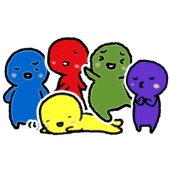 Dwarf Group Of 5 Line Stickers Line Store