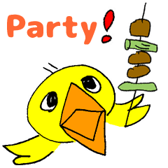 Japanese-English Stickers (2): Party!