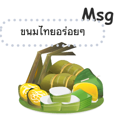 Thai desserts message stickers TH