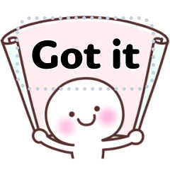 [100% Every day] Cute Sticker! -message-