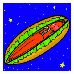 Alien Hot Dog star
