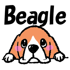 Beagle Sticker 1 english version