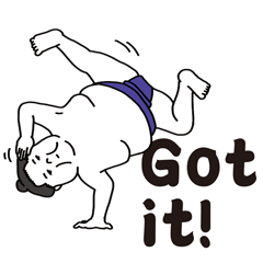 Agile sumo wrestler(for English)