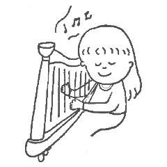 harp girl