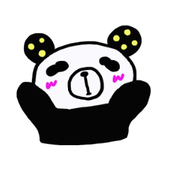 Polka dots panda