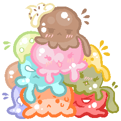 Pastel Octopus Ice-cream