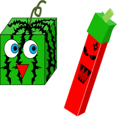 四角い野菜と果物 Line スタンプ Line Store