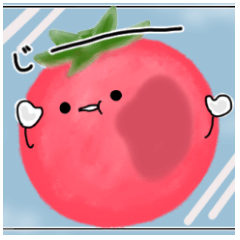 Red cute tomato