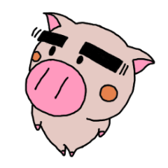 Eyebrows pig "Masaharu"