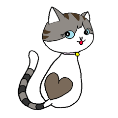 Myaako of the heart cat