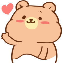 Cute baby bear Cha Cha